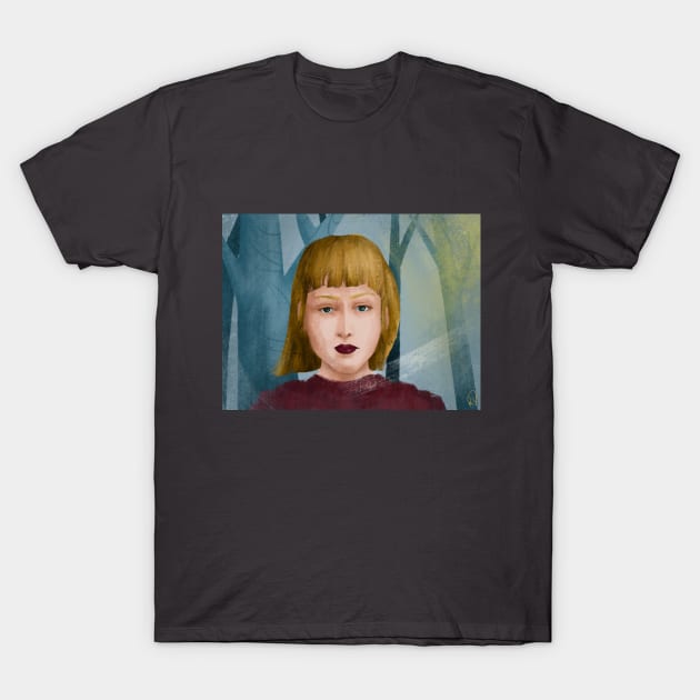 Woman in the forest T-Shirt by K.i.D.